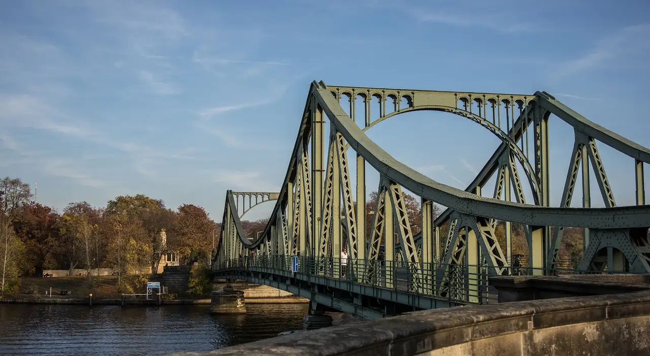 The Glienicke Bridge over the Havel between Potsdam and Berlin